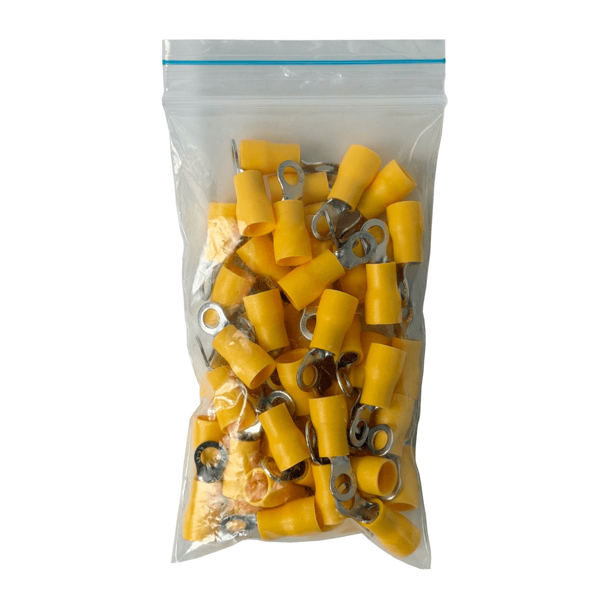 OJO-4360 RV5.4-4 Terminal-Ojal 4,3mm 4-6mm2-Cable 50-piezas Conector Amarillo Aislado PVC