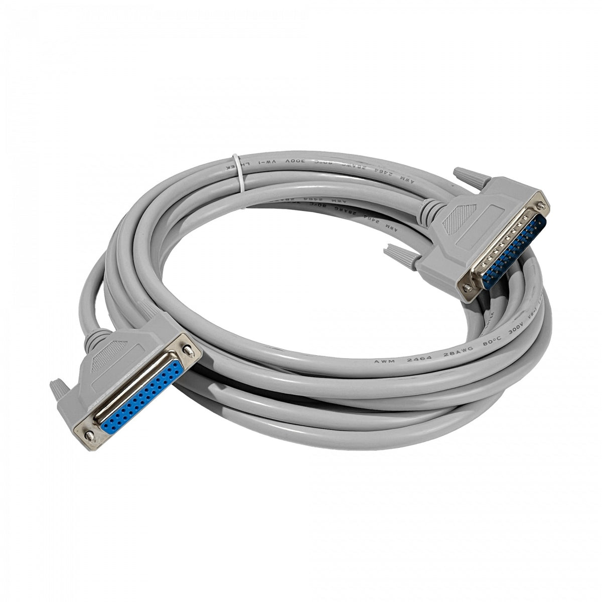 DB25-MH5 Cable de 5 metros Conector DB25 Macho a DB25 Hembra 500cm