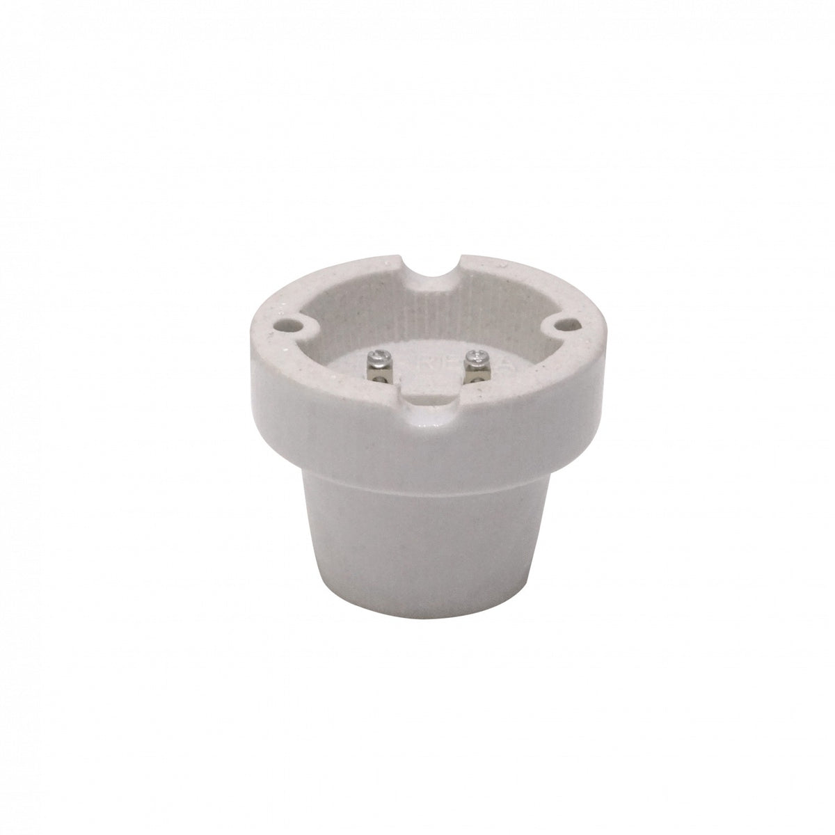 SOQ-E27 REMA Marfil Base Plana E27 400W 250VAC Portalámparas Portabombilla SEC-4489