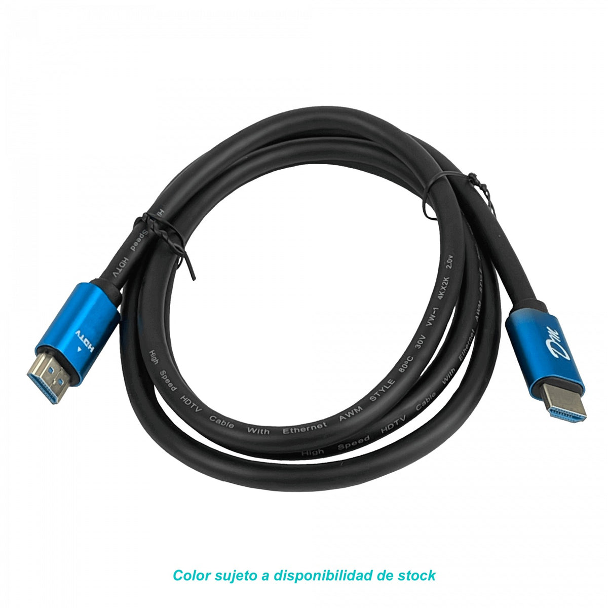 HDMI-02K 1,5mt 4K 2160p HDMI-M HDMI-M Cable Negro v2.0 60Hz 150cm