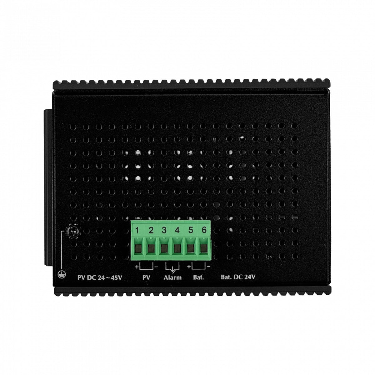 BSP-360 PLANET Switch Gestionable 5 Puertos 1000-PoE+ Alimentación Solar PV24-45V/120W Requiere Batería 24V Carril DIN
