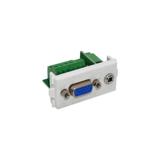 FQVRA módulo adaptador VGA hembra DB15 a regleta de 10+3 pines conector DE-15 hembra para cajas FQ1 FQ2 FQ3