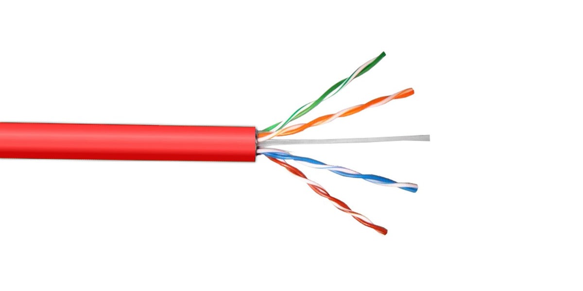CBL-UR3 LINKMADE BOBINA UTP ROJO CAT5E COBRE 300 METROS CONDUCTOR ÚNICO
