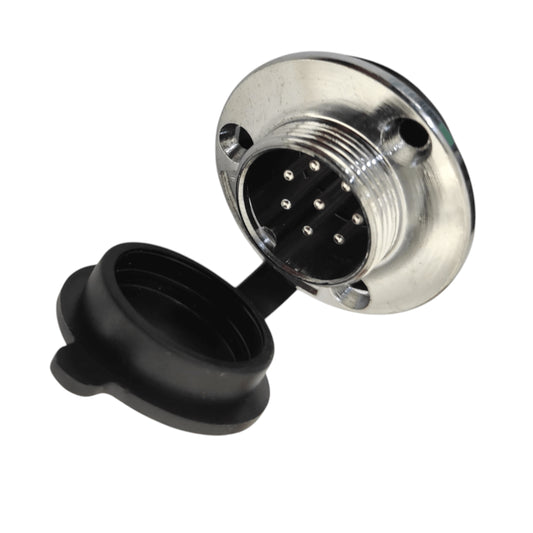 Conector para panel con flange Macho GX20-8E de 8 pines
