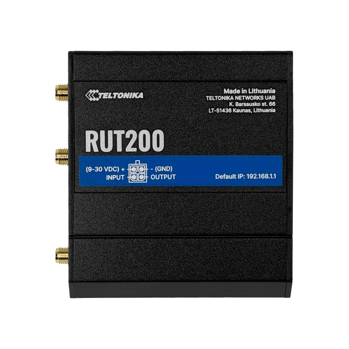 RUT200 TELTONIKA EU 4GLTE 3G 1-Tarjeta SIM Enrutador 2-.SMA 1-RPSMA LAN WAN 2,4GHz 9-30V