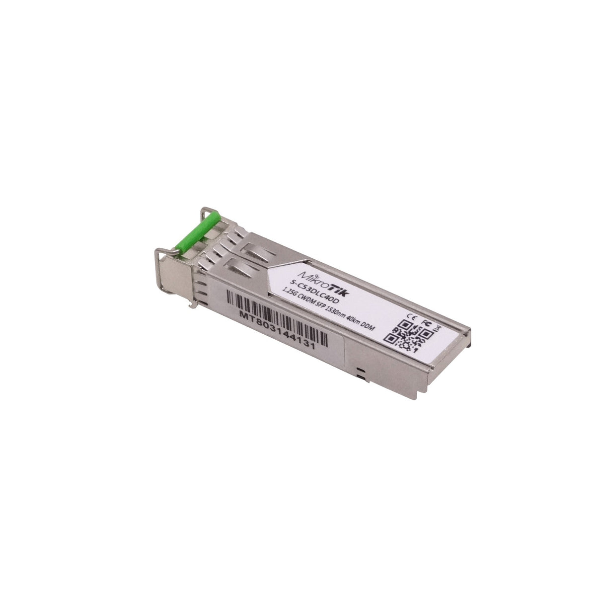 S-C53DLC40D MIKROTIK 1530nm 1,25G SM 40km 2-LC Transceptor SFP DDM para CWDM-MUX8A Unitario