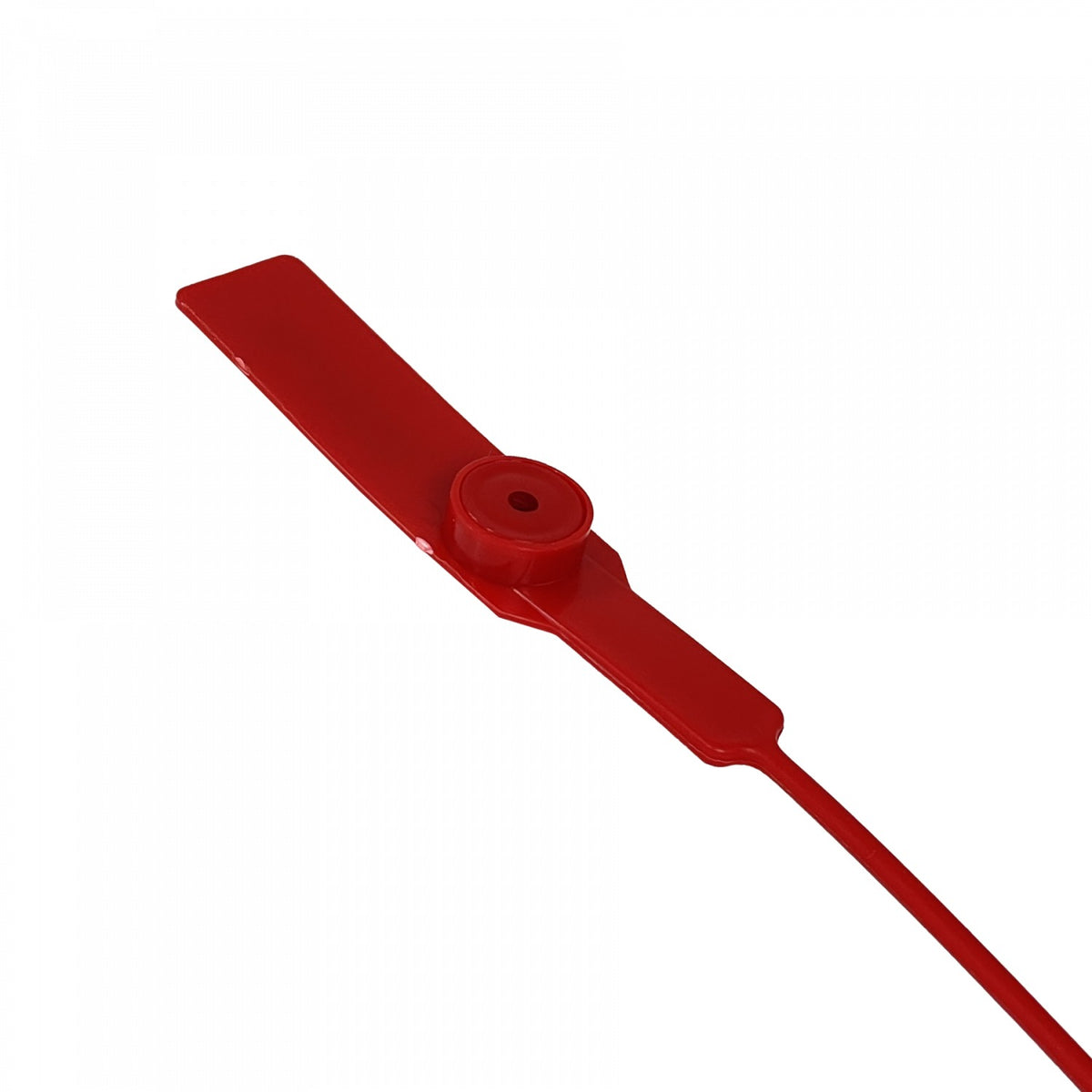 SELLO-R. 100 unidades precintos de seguridad Metalgrip plástico rojo 28cm de longitud
