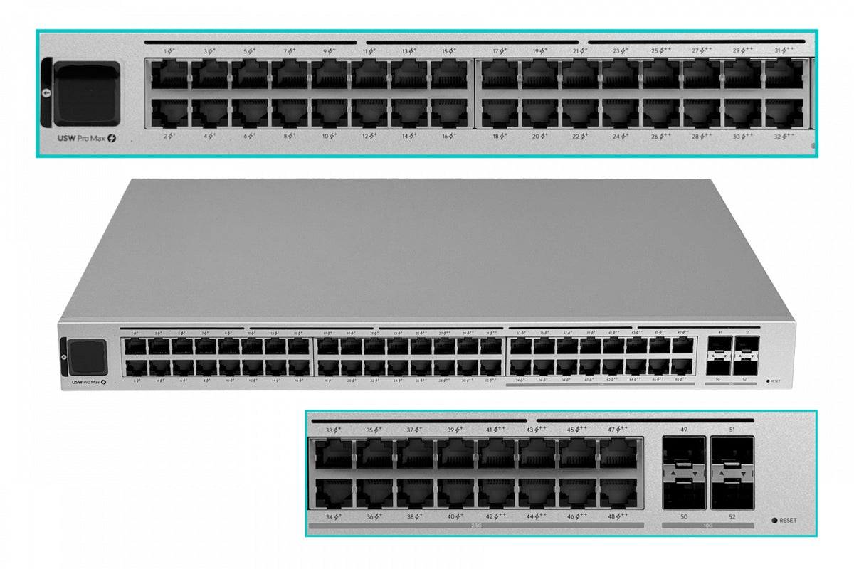 USW-PRO-MAX-48-POE. UI 16-2500 32-1000 PoE 720W-tot 4-SFP+10G req-UniFi Switch L3 USW-PRO-MAX-48-POE-EU UBIQUITI