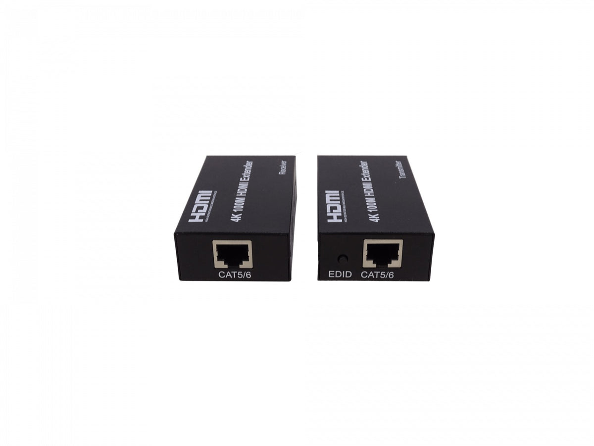 HDMI-UTP Extensor HDMI 4K por Cable de Red UTP CAT5E/CAT6 hasta 100 Metros con Fuente 5V 1A Incluida