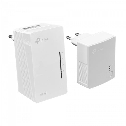 TL-WPA4220KIT TP-LINK Kit Powerline AV600 compuesto por adaptador WPA4220-WiFi-N300/puerto 2-100 y extensor PA4010-300MBPS/puerto 1-100