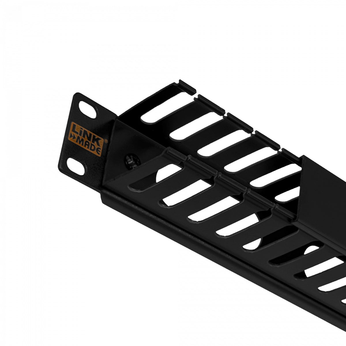 RAD-1PL LINKMADE Bandeja organizadora metálica-plástica de 1U para rack de 19 pulgadas, profundidad 53mm