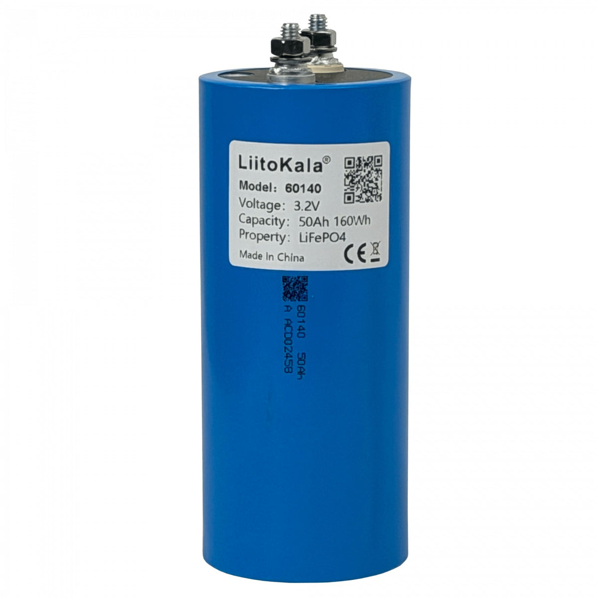 60145 60x145mm 1-Pila Litio LifePO4 3,2V 50Ah Recargable Bateria 160WH