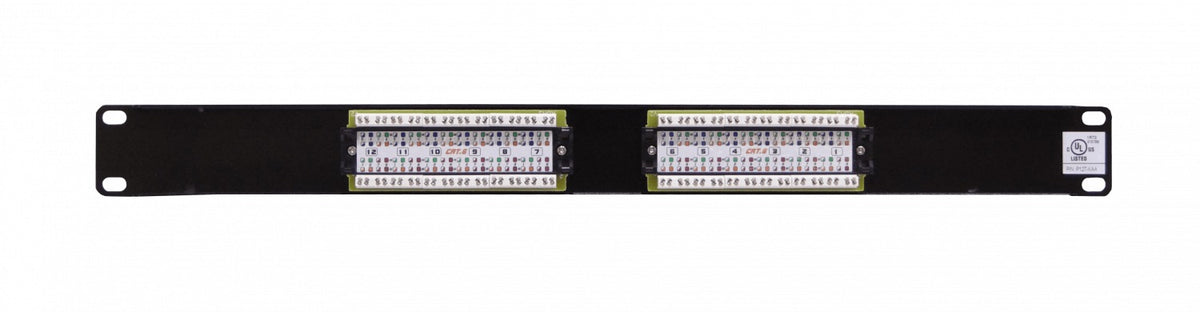 PP612L LINKMADE 12 Puertos RJ45 CAT6 UTP Panel de Parcheo 1U CERTIFICADO UL