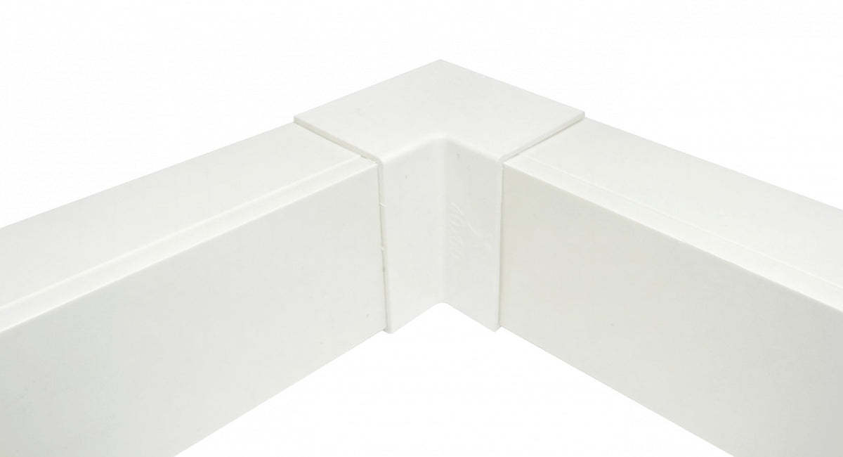 QN6L LINKCHIP 60x40mm Esquinero interno Blanco CCA-6040-AI. para Canaleta QN6W.
