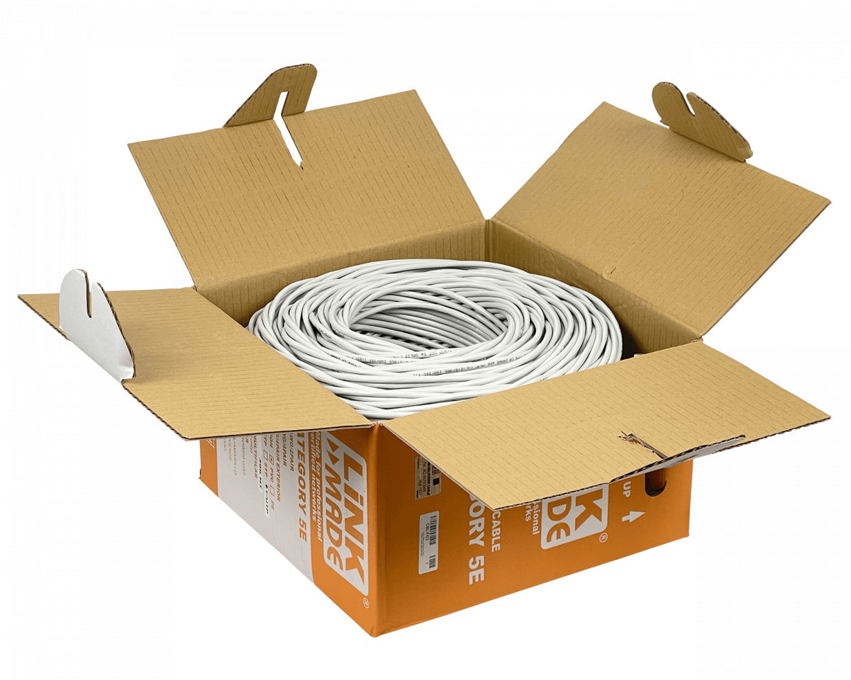 CBL-FG3 LINKMADE Cat5e F/UTP 300mts Unifilar GRIS 24AWG PVC Cobre Caja Taiwan