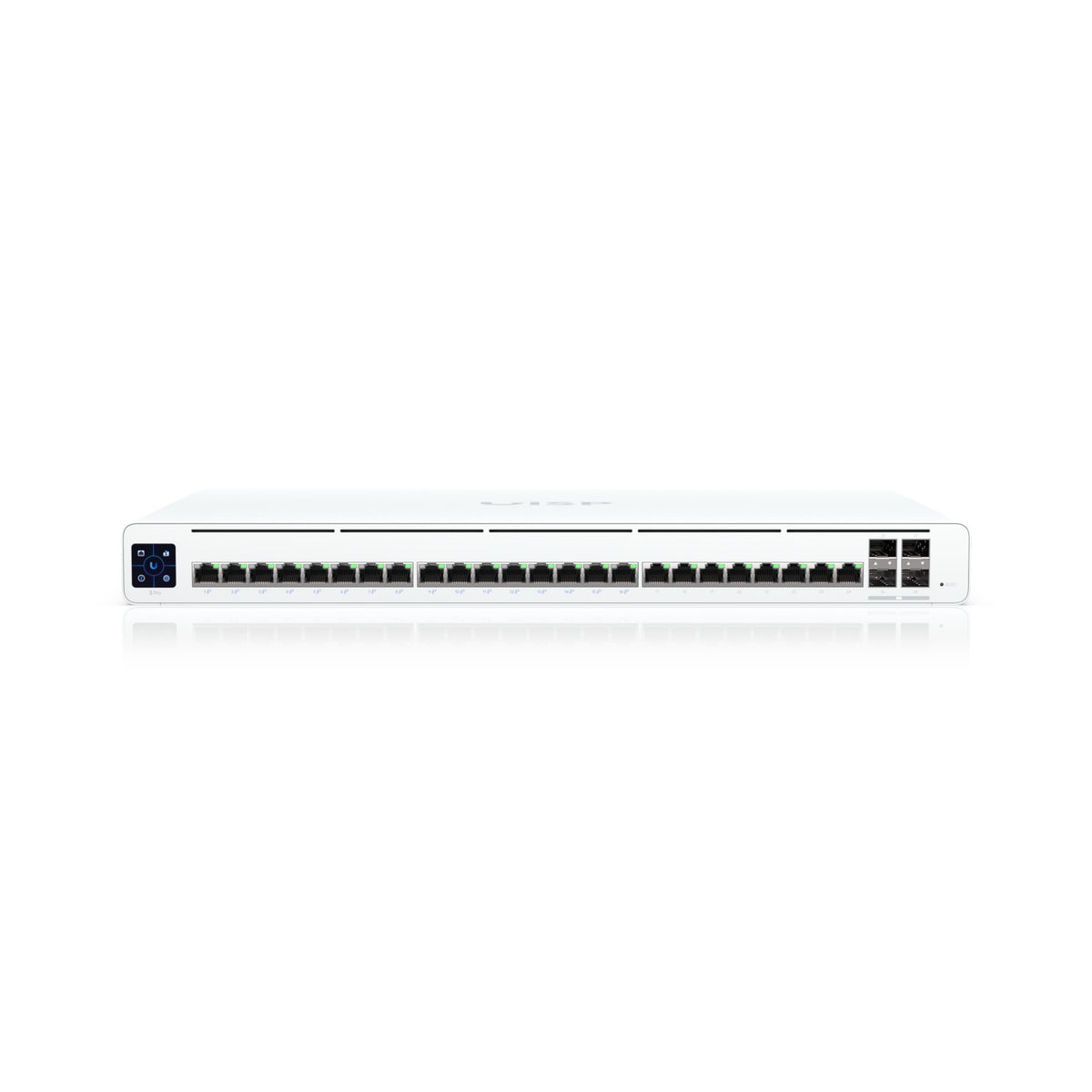 UISP-S-PRO. Conmutador UI 24-1000 (16 PoE pasivo, 4 SFP+ 10G, 27 V/220 W totales, 100-240 VCA, UISP-S-PRO-EU, UBIQUITI