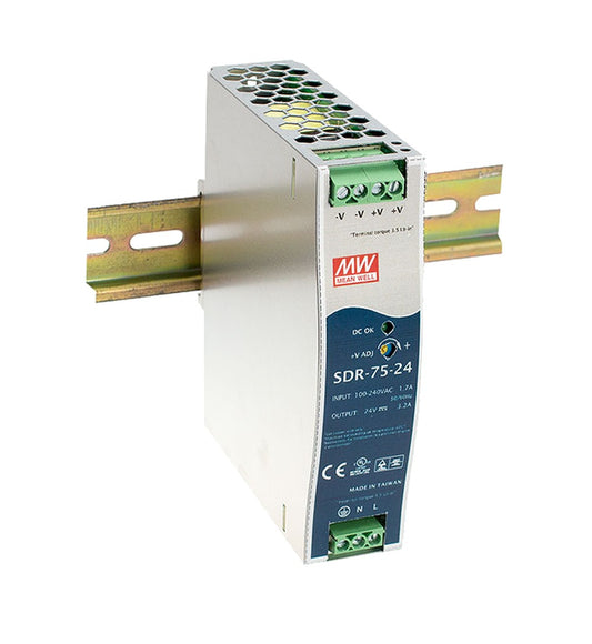 Fuente de poder Riel DIN 75W metal SDR-75 - 24V