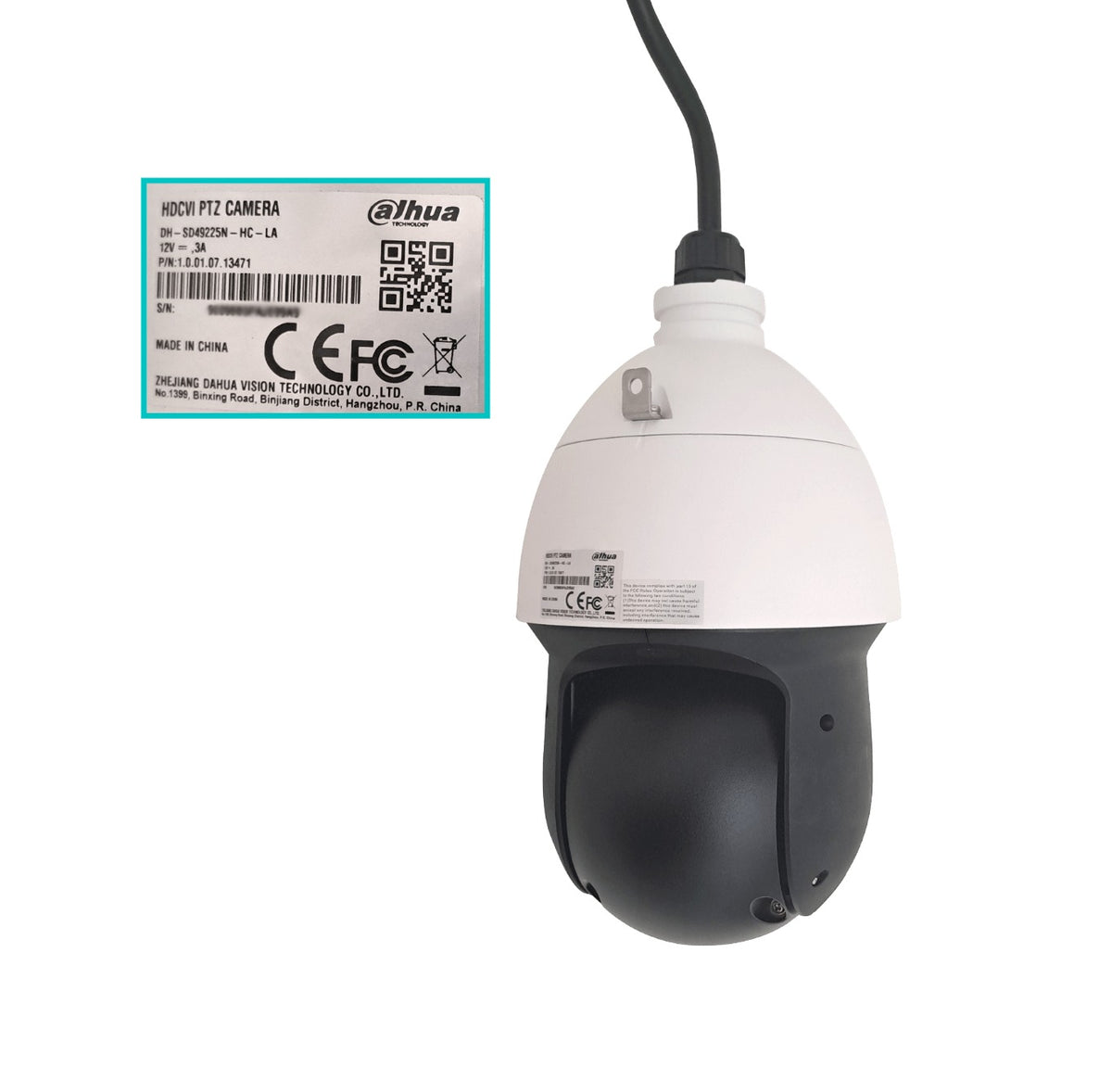 CAMA-PTZ DAHUA PTZ IP66 2MP 25x 4,8-120mm 1080p IR100mt Camara HDCVI SD49225N