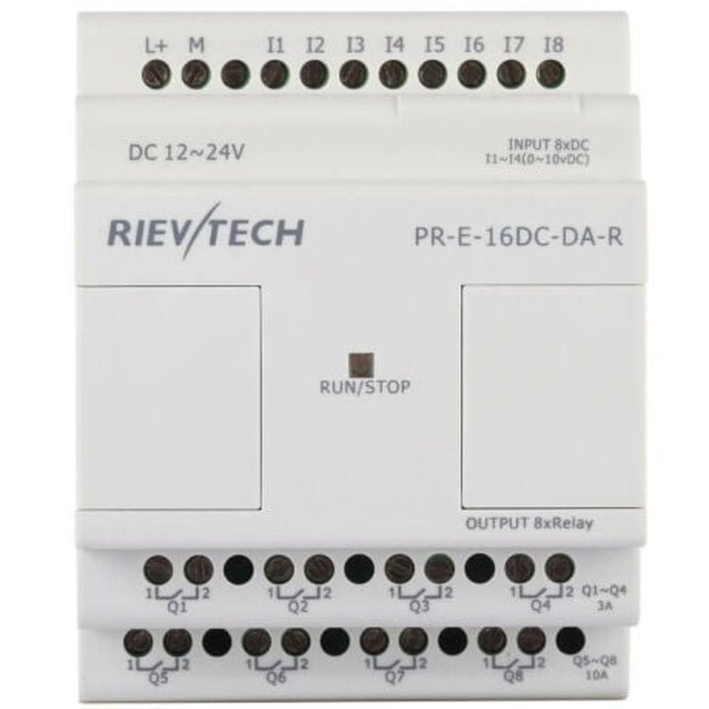 Módulo de expansión DC Rievtech 8 entradas y 8 salidas relé o transistor - 8 salidas transistor PNP