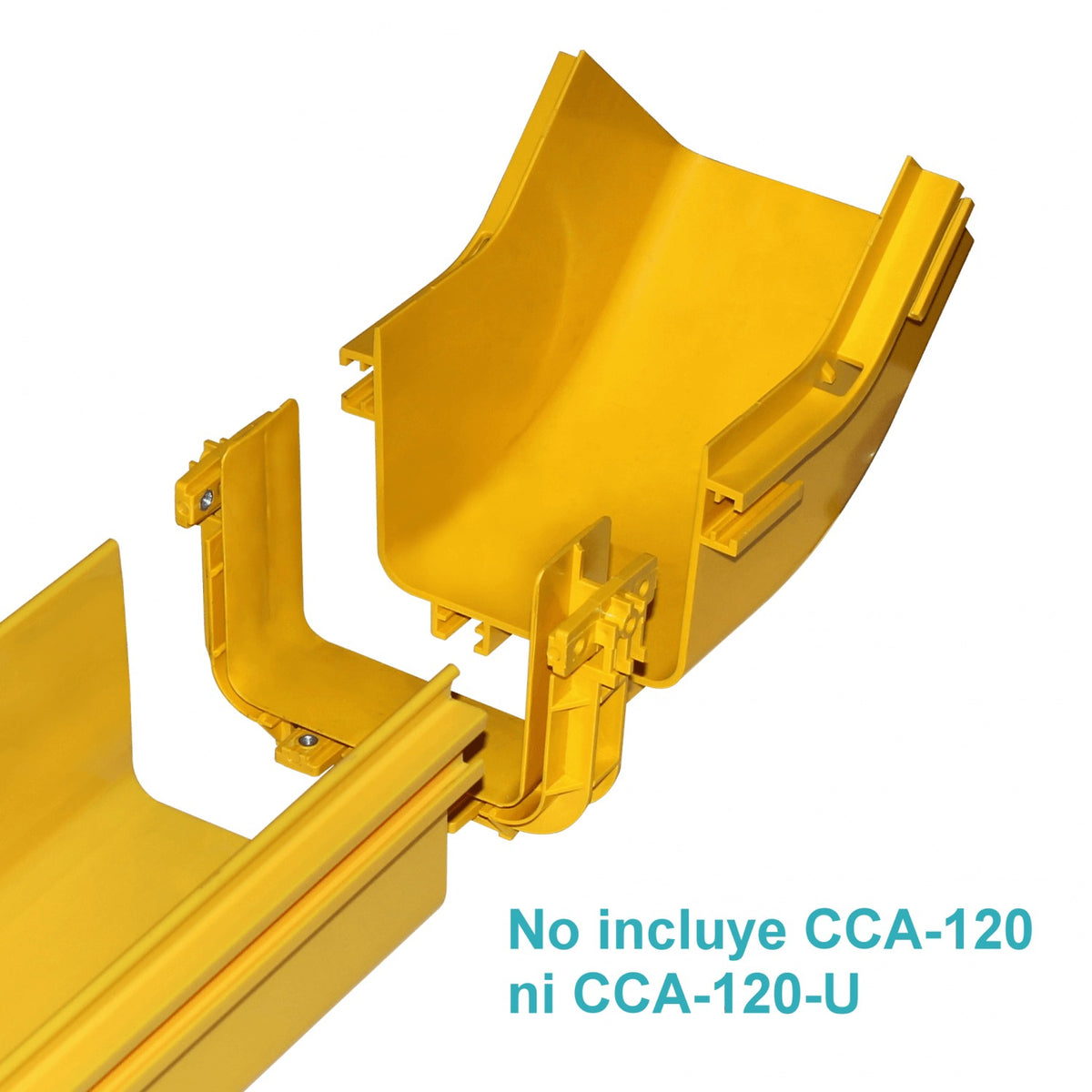 CCA-120-AI 120x100mm Angulo 45º Interior Amarilla PC+ABS LSZH Macho