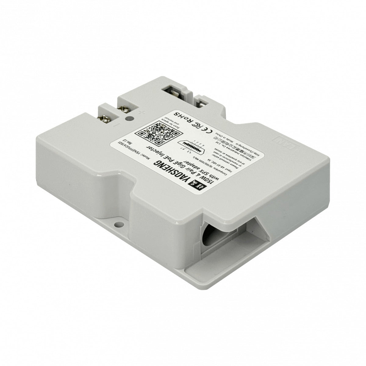STAR-RJ45 Adaptador para Starlink V2, 1 puerto a 1000Mbps, entrada 48-52VDC 3A 150W, inyector sin cable incluido