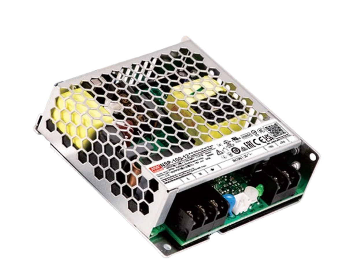 Fuente de Poder AC/DC Industrial 100W Mean Well Serie NSP-100 con PFC - 15V
