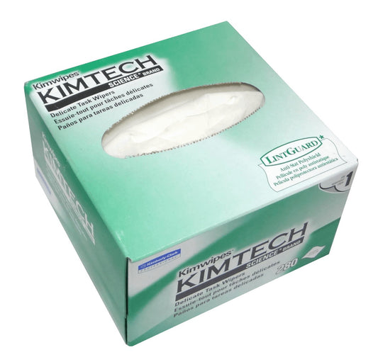 KIM KIMWIPES 11x21cm 280-Paños Anti-estáticos para Fibra Óptica Lintguard Limpiadores