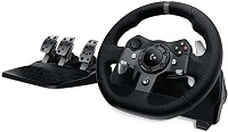 Logitech G923 Racing Wheel Wheel and pedals set - Wired - Black - for Sony PlayStation 4 (Empaque dañado)