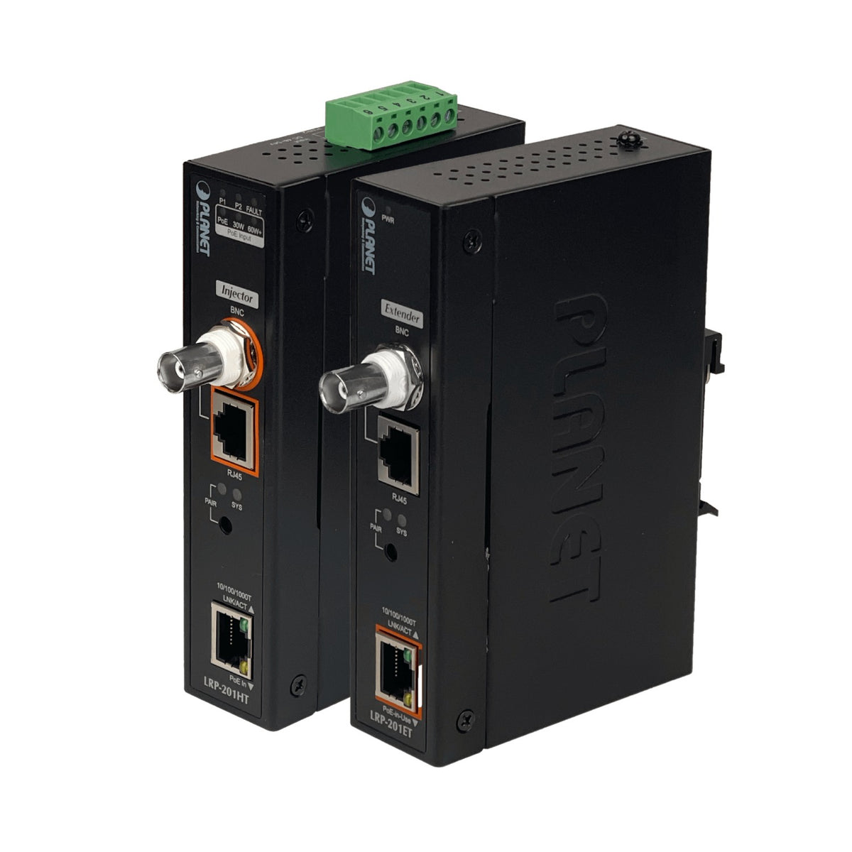 LRP-201-KIT PLANET Conjunto Extensor Alcance 600 Metros UTP/BNC 1000 Mbps Fuente Requerida 48 a 56 VCC PoE 60 Vatios