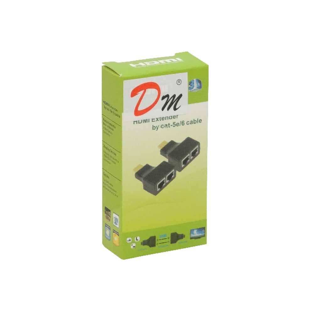 HDMI-30U Alargador Sin Amplificación HDMI 2-Cables-UTP CAT5E Hasta 30 Metros RJ45