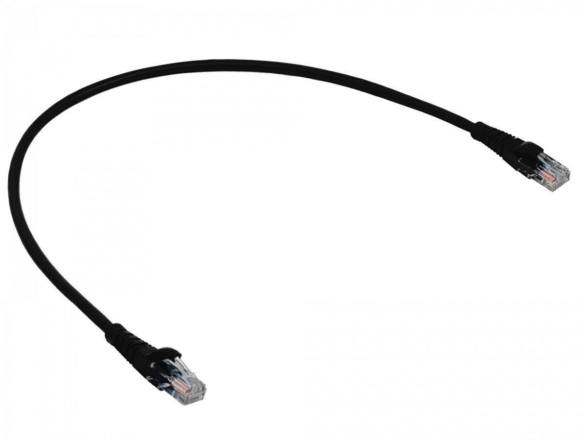 CPN-05-4. LINKMADE 4 UNIDADES 50CM CAT5E NEGRO LSZH CABLE PATCH MOLDEADO MULTIHILO