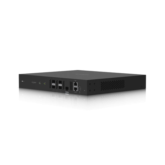 UF-OLT-4. Interfaz de usuario OLT con 4 puertos GPON, 1 puerto SFP+ de 10G, consola USB, gestión RJ45 IP, UFiber FTTH, UF-OLT-4-EU, UBIQUITI