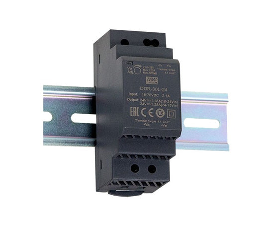 Conversor DC-DC riel DIN 30W DDR-30 - 9 a 36VDC - 12V