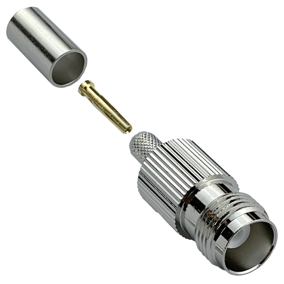 TH2C Conector Crimpable TNC Hembra para Cable Serie-195 LMR195 RG58