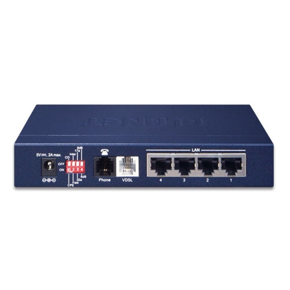 Extensor Ethernet sobre cable telefónico VDSL2 (4*RJ45, 1*VDSL2/RJ11, 1*Phone-30a)