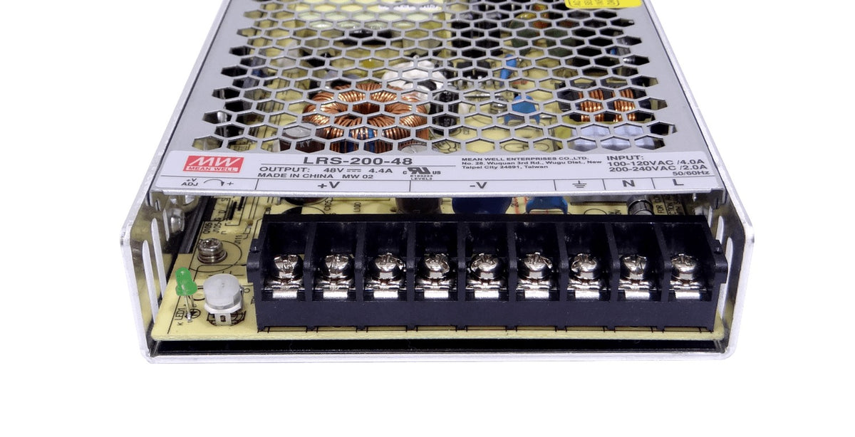 LRS-200-48 MEANWELL 211W 48V 4,4A Regulable Metálica Listón Fuente Alimentación sin Ventilador