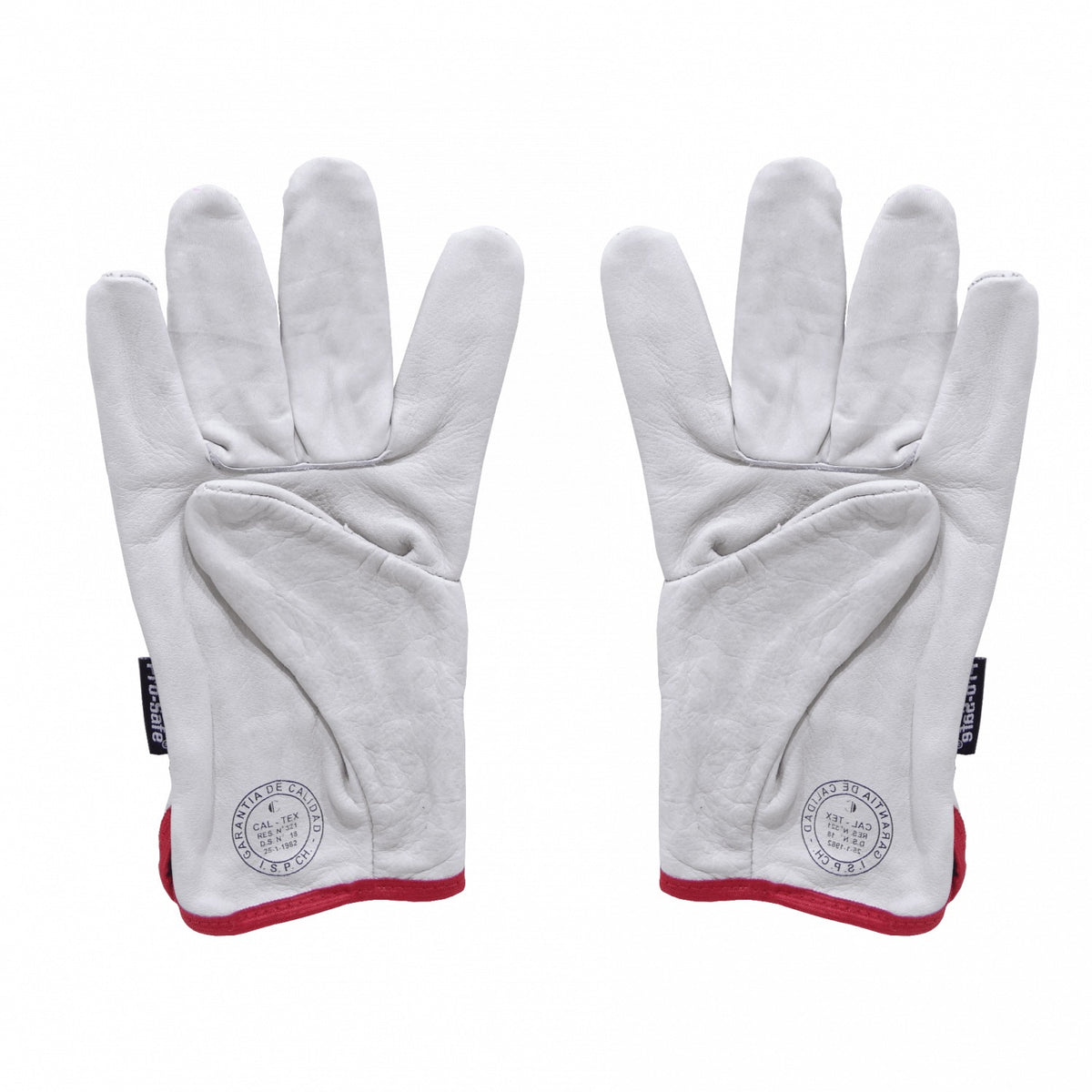 GUANTES-CAB PRO-SAFE Guantes de Piel de Cabritilla Cortos sin Forro Interior Certificación CE EN388 Talla Mediana