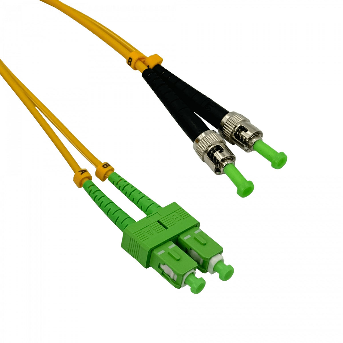 JFSAU5. 5 metros SC/APC-ST/APC Monomodo SM Dúplex Latiguillo de Fibra 9/125um 3mm