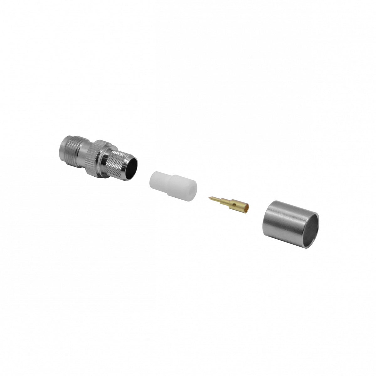 ZH4C Conector RPTNC-Hembra para Cable LMR400 CA400 Serie-400 Engastable