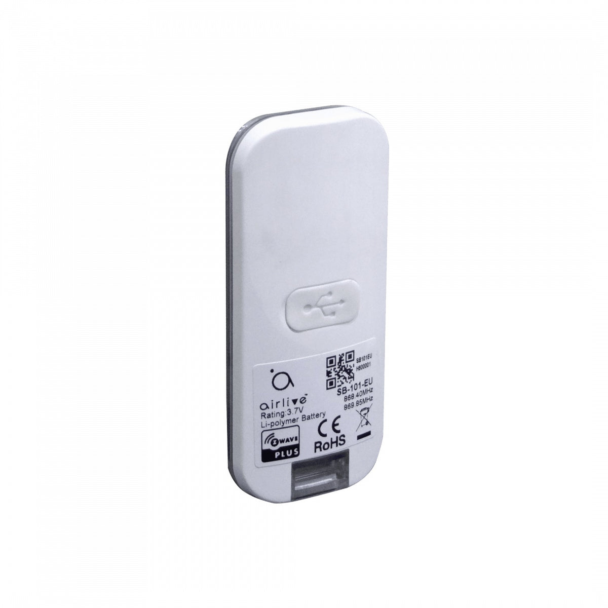 SB-101 AIRLIVE Transmisor de Emergencia Inalámbrico Z-Wave con alcance de 30 metros, batería recargable vía micro-USB, frecuencia 870MHz