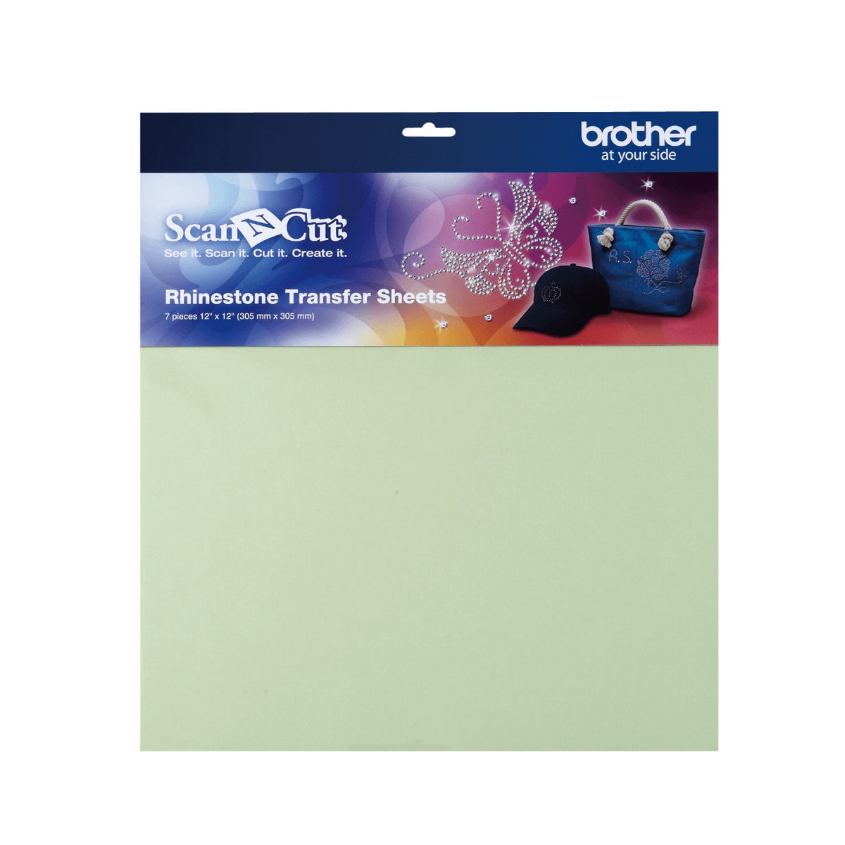 CARSTS1 BROTHER 7 Hojas 305x305mm Transfer Pedreria ScanNcut2 p/Plotter Corte