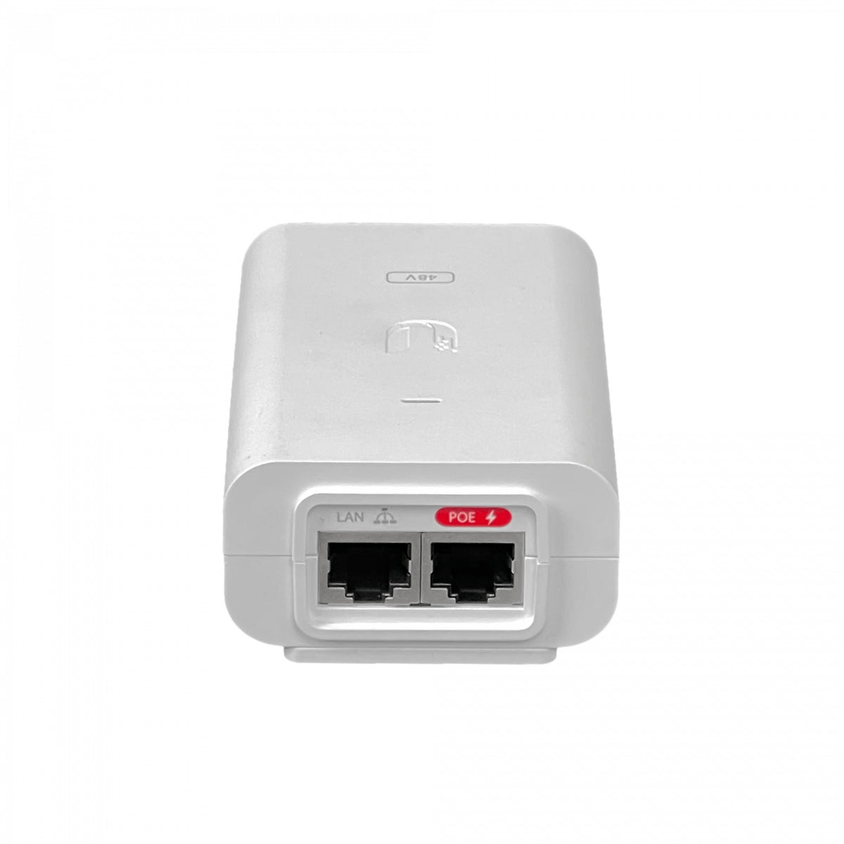 POE-48-24W-G-LIQ. REACONDICIONADO UBIQUITI conector Gigabit inyector PoE tensión 48V potencia 24W 2 conectores RJ45 alimentación 220VAC referencia UBI-POE-48-5G requiere cable específico