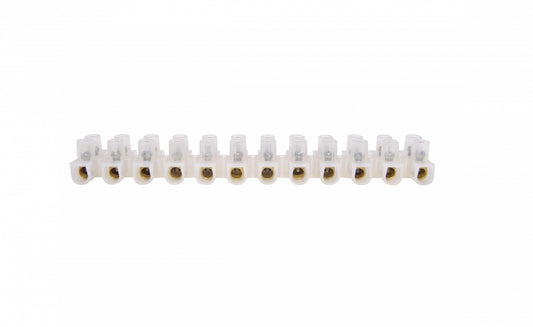 REGLETA-10A 10-Ampere 1,5mm2 12-Pares Regleta-Tornillos 380V 10A-Max 111x18x12mm