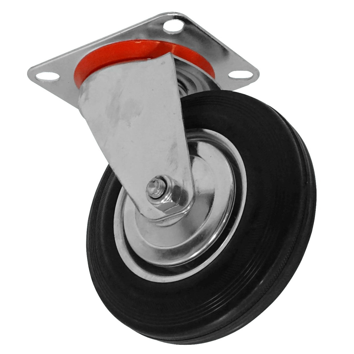 RUEDO-6 Rueda 6-pulgadas Rotatoria Negra Capacidad-150Kg 103x130x200