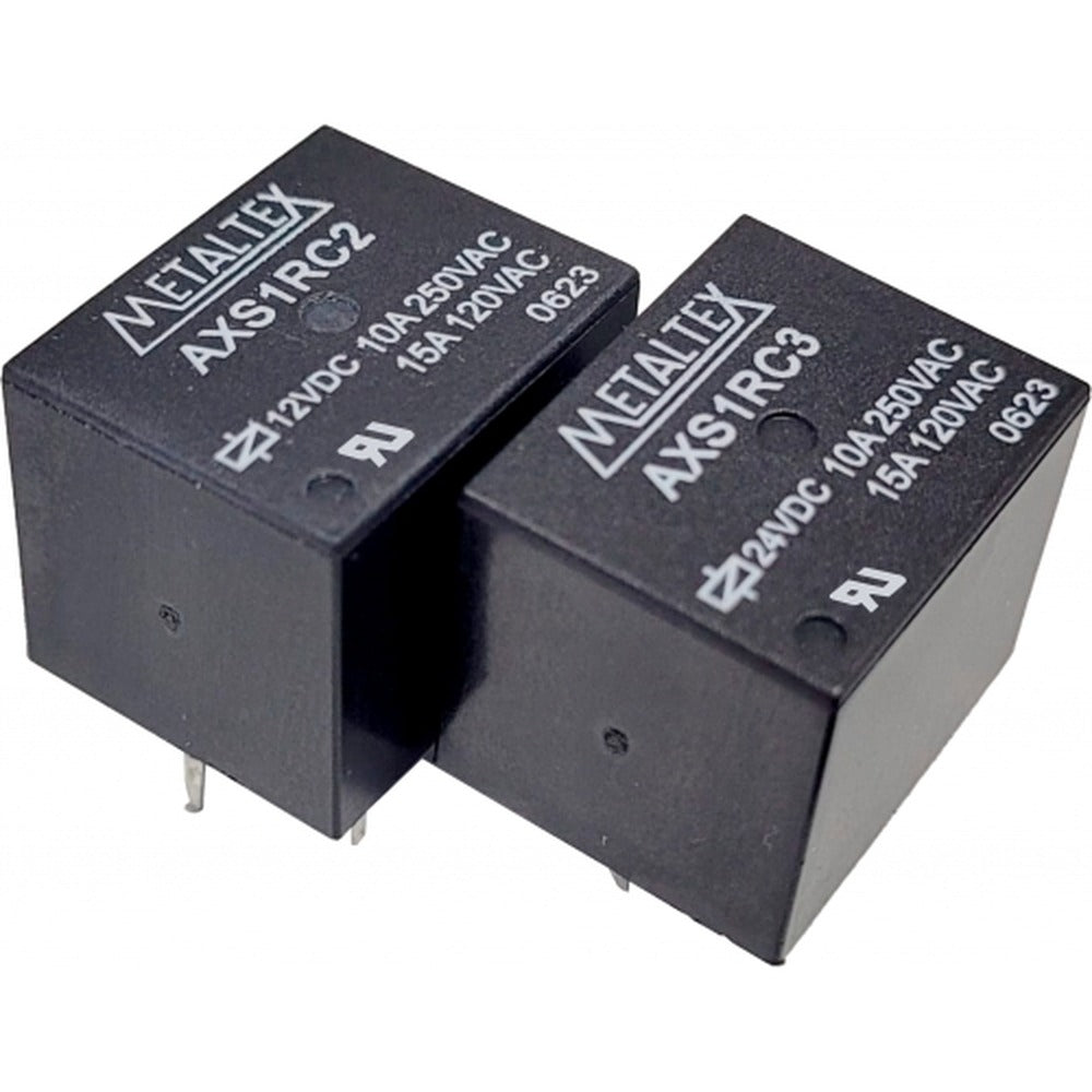 Relé industrial miniatura de potencia SPDT hasta 15A terminal PCB serie AXS - 12VDC