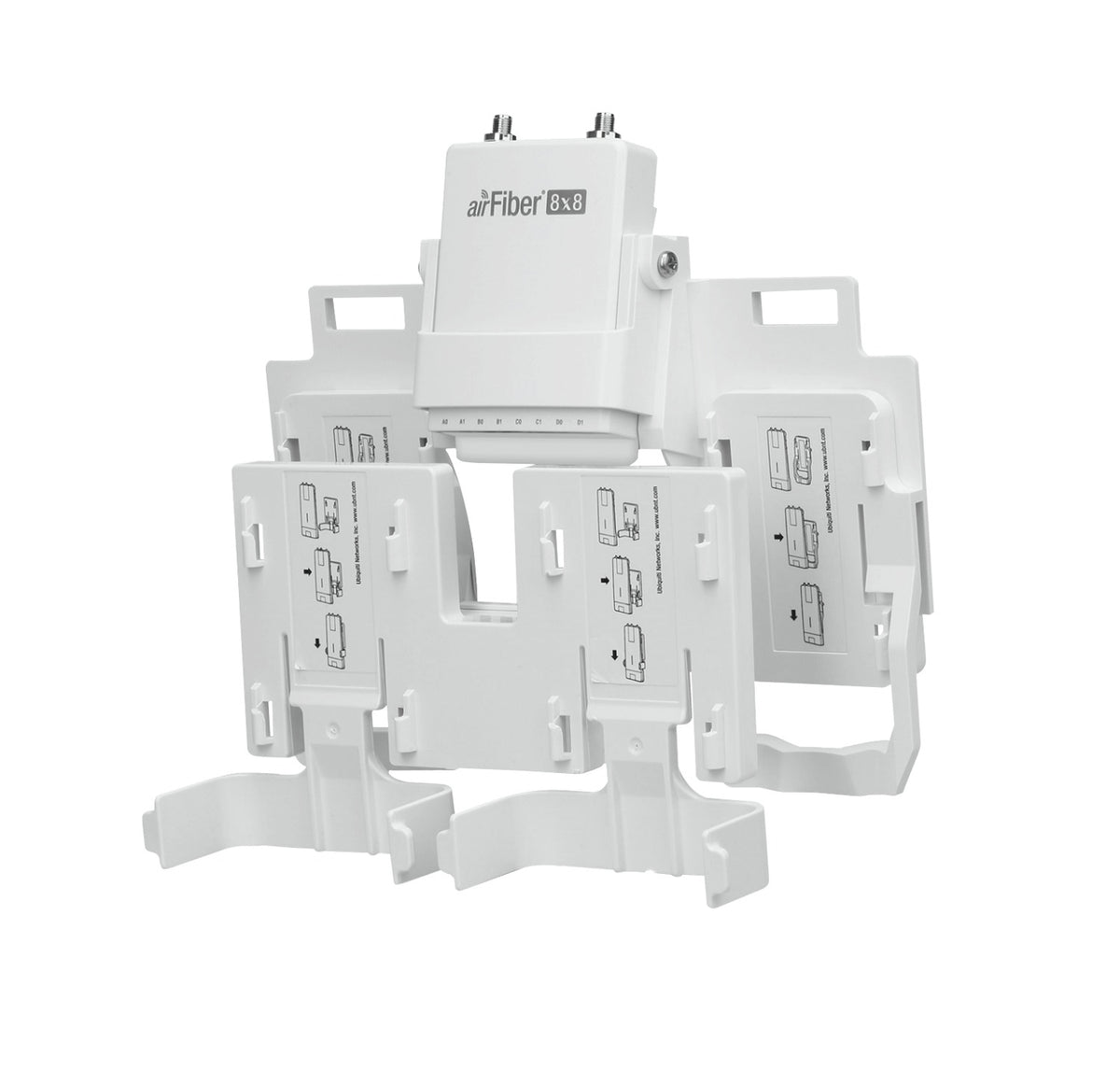 AF-MPX8. Interfaz de usuario multiplexor para 4xAirFiber-5X 8-RPSMA-M 2-RPSMA-H requiere antena parabólica AFMPX8. UBIQUITI