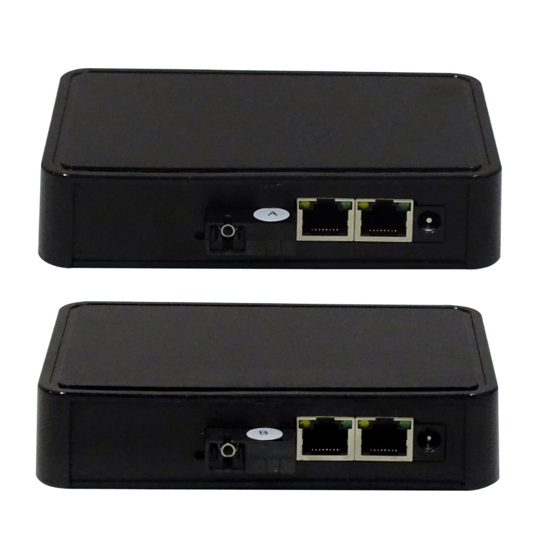 EM-0102-TE Kit de Conversión de Medios EUROLAN SM Monomodo 1-SC 1310/1550nm Alcance 20km 2-Canales 100Mbps Switch de 3 Puertos Fibra