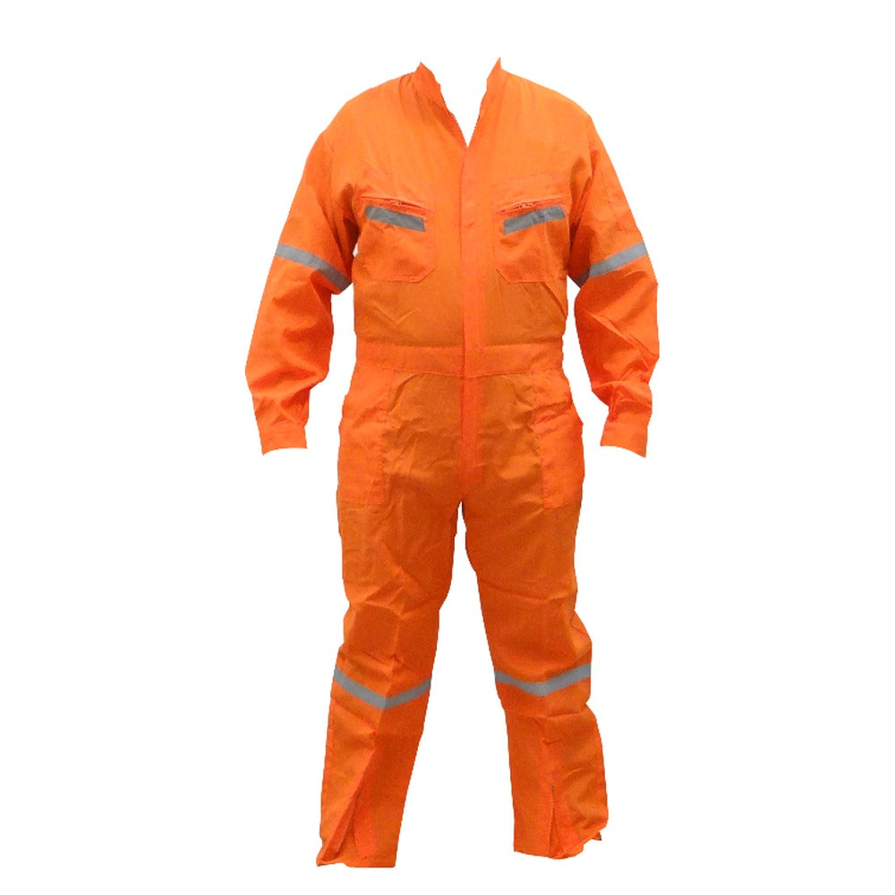 OVEROL-LB L Naranja 46/48 Alt-176cm Mameluco Popelín Bandas-Reflectivas Poliéster