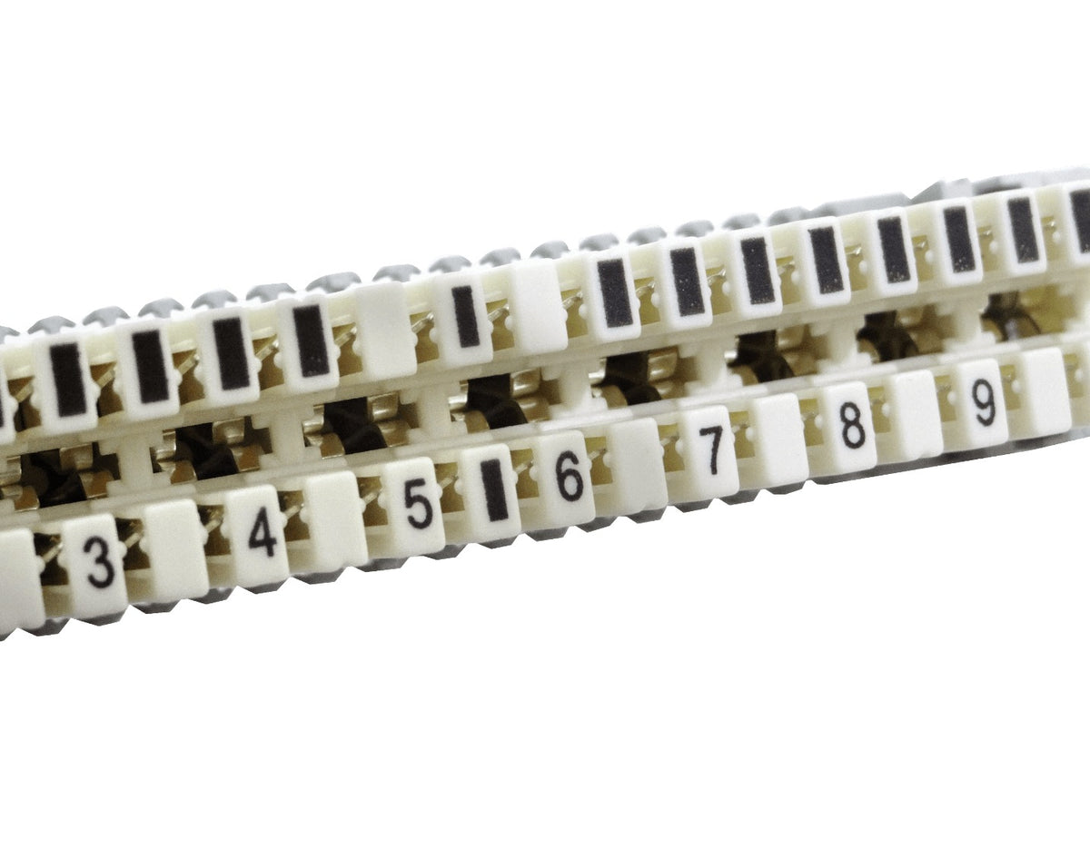 KRONE10PC Bloque Terminal Telefónico Desconectable Blanco 10-Pares KRONE requiere-Soporte/ADHESIVO