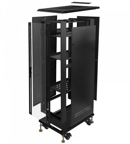 RK42-10VLD LINKMADE Desarmado 42U 1000mm Bastidor 100cm-Profundidad c/PDU-VENT-Bandejas Pu